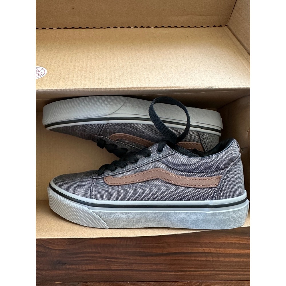Vans Ward Textile Black Grey Brown Youth Sneakers VN0A5KR6N42 Size 1.0 YT